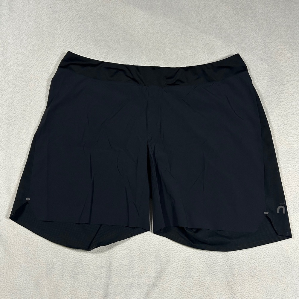 On Running Lightweight Shorts Mens XXL Black‎ Performance Training 7 Inch Inseam